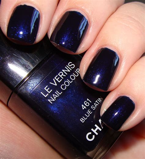 chanel blue satin nail polish